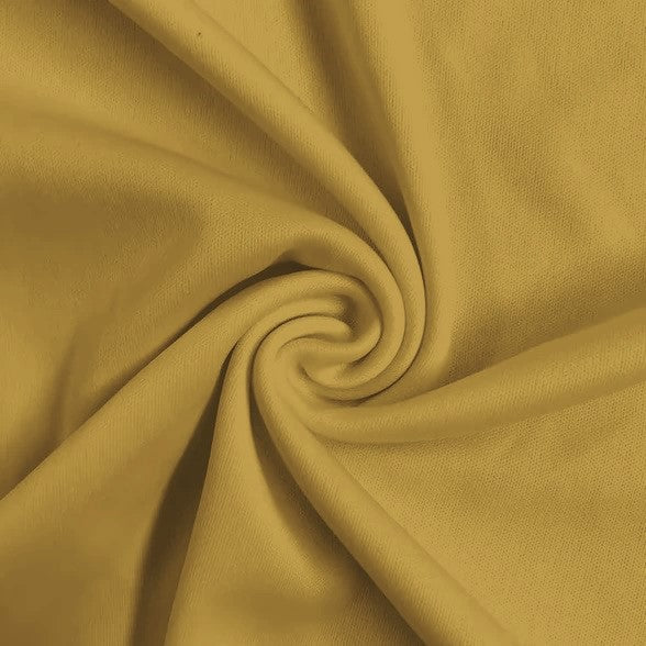 Solid Polyester Interlock Knit Fabric / Camel / Sold By The Yard