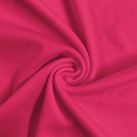Solid Polyester Interlock Knit Fabric / Fuchsia / Sold By The Yard