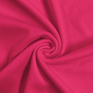 Solid Polyester Interlock Knit Fabric / Fuchsia / Sold By The Yard