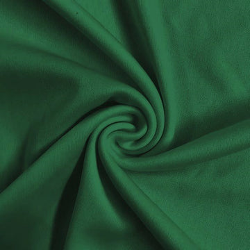 Solid Polyester Interlock Knit Fabric / Hunter Green / Sold By The Yard