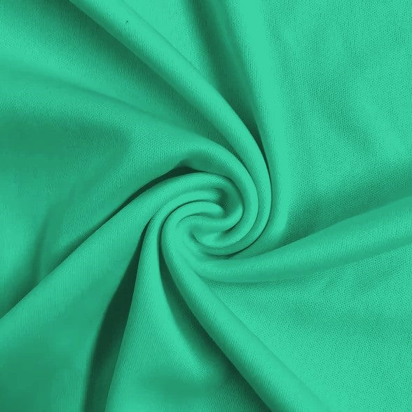 Solid Polyester Interlock Knit Fabric / Seafoam / Sold By The Yard