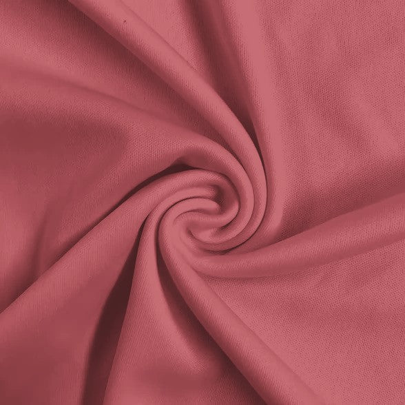 Solid Polyester Interlock Knit Fabric / Mauve / Sold By The Yard