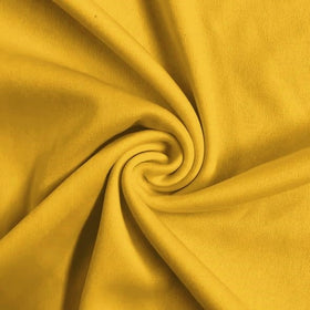 Solid Polyester Interlock Knit Fabric / Mustard / Sold By The Yard