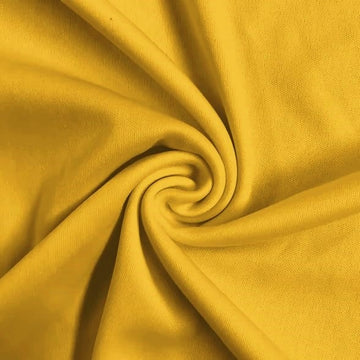 Solid Polyester Interlock Knit Fabric / Mustard / Sold By The Yard