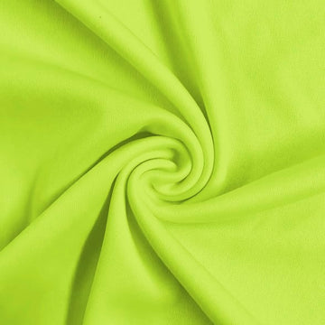 Solid Polyester Interlock Knit Fabric / Neon Yellow / Sold By The Yard