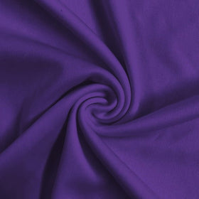 Solid Polyester Interlock Knit Fabric / Dark Purple / Sold By The Yard