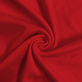 Solid Polyester Interlock Knit Fabric / Red / Sold By The Yard