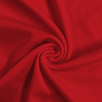 Solid Polyester Interlock Knit Fabric / Red / Sold By The Yard