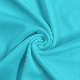 Solid Polyester Interlock Knit Fabric / Light Turquoise / Sold By The Yard