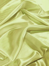 Solid Medium Weight Shiny Satin Fabric / Banana / Sold By The Yard