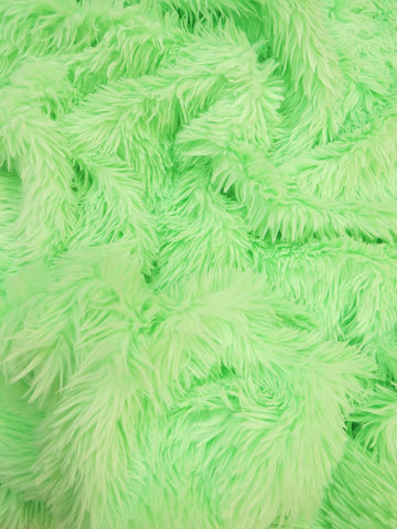 Joann Deadstock Baby Monster Costume Faux Fur - Lime (DEAD STOCK)