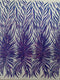 Phoenix Feather Sequin Stretch Mesh Fabric / Sold by the Yard