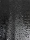 Mutant Ostrich Gator Embossed Vinyl Fabric / Death Black / By The Roll - 30 Yards-2