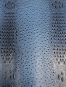 Mutant Ostrich Gator Embossed Vinyl Fabric / Raging Blue / By The Roll - 30 Yards-2
