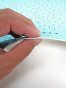 Mutant Ostrich Gator Embossed Vinyl Fabric / Raging Blue / By The Roll - 30 Yards-6