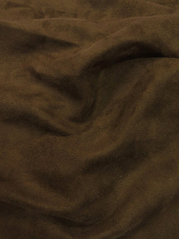 Microfiber Suede Upholstery Fabric / Light Chocolate / Passion Suede Microsuede