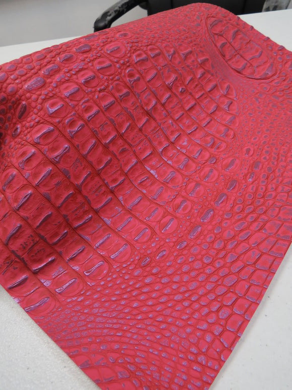 Hot Pink/Lilac Metallic Caiman Gator Vinyl / 30 Yard Roll