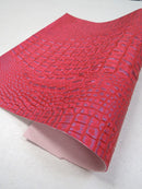 Hot Pink/Lilac Metallic Caiman Gator Vinyl / 30 Yard Roll-3