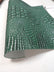 Green/Silver Metallic Caiman Gator Vinyl