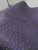 Disco Purple Metallic Caiman Gator Vinyl / 30 Yard Roll-3