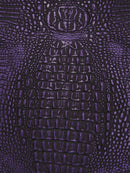 Disco Purple Metallic Caiman Gator Vinyl / 30 Yard Roll-1