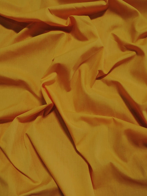 Poly Cotton Solid Fabric / Mustard / 100 Yard Bolt