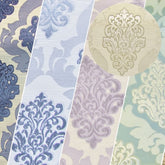 Medieval 2 Tone Damask Upholstery Fabric / Sold By The Yard