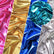 Metallic Foil Spandex Fabric / Stretch Lycra Sold By The Yard