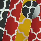 Moroccan Quatrefoil Canvas Outdoor Waterproof Fabric / Sold By The Yard