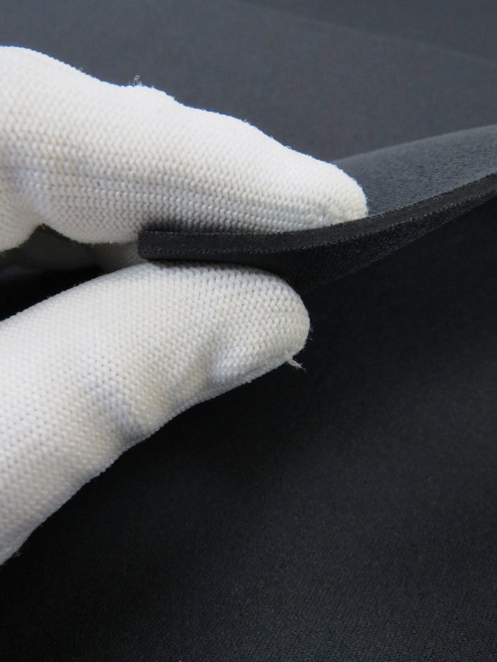 Neoprene Nylon Bonded Sponge Waterproof Wetsuit Fabric / 3mm Black / Sold By The Foot