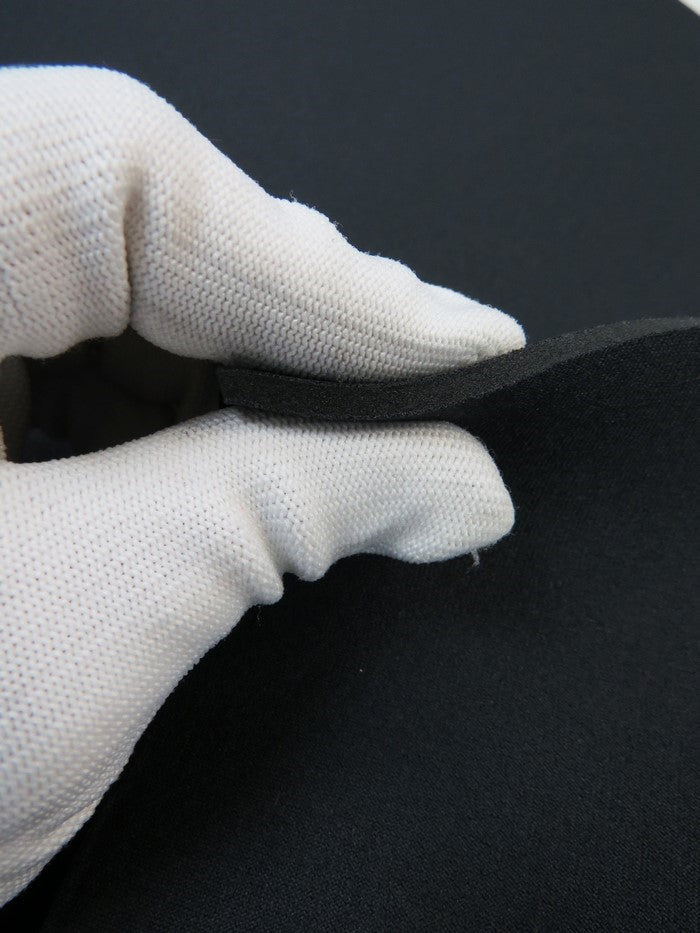 Neoprene Nylon Bonded Sponge Waterproof Wetsuit Fabric / 4mm Black / Sold By The Yard