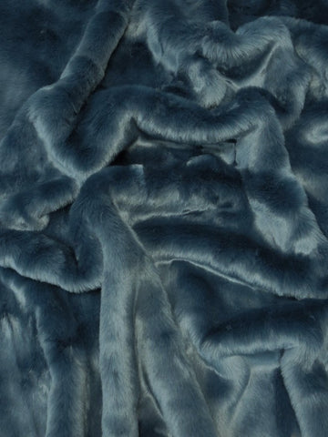 Buy navy-blue Short Shag (Teddy) Faux Fur