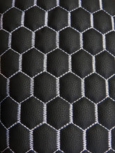 Hex Honeycomb Quilt Automotive Vinyl Foam Fabric
