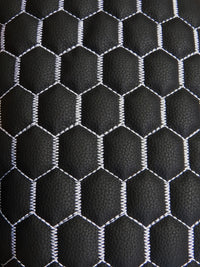 Hex Honeycomb Quilt Automotive Vinyl Foam Fabric