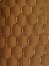 Hex Honeycomb Quilt Automotive Vinyl Foam Fabric
