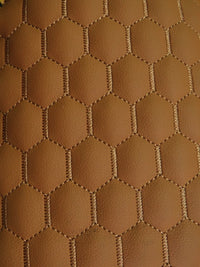 Hex Honeycomb Quilt Automotive Vinyl Foam Fabric