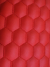 Hex Honeycomb Quilt Automotive Vinyl Foam Fabric