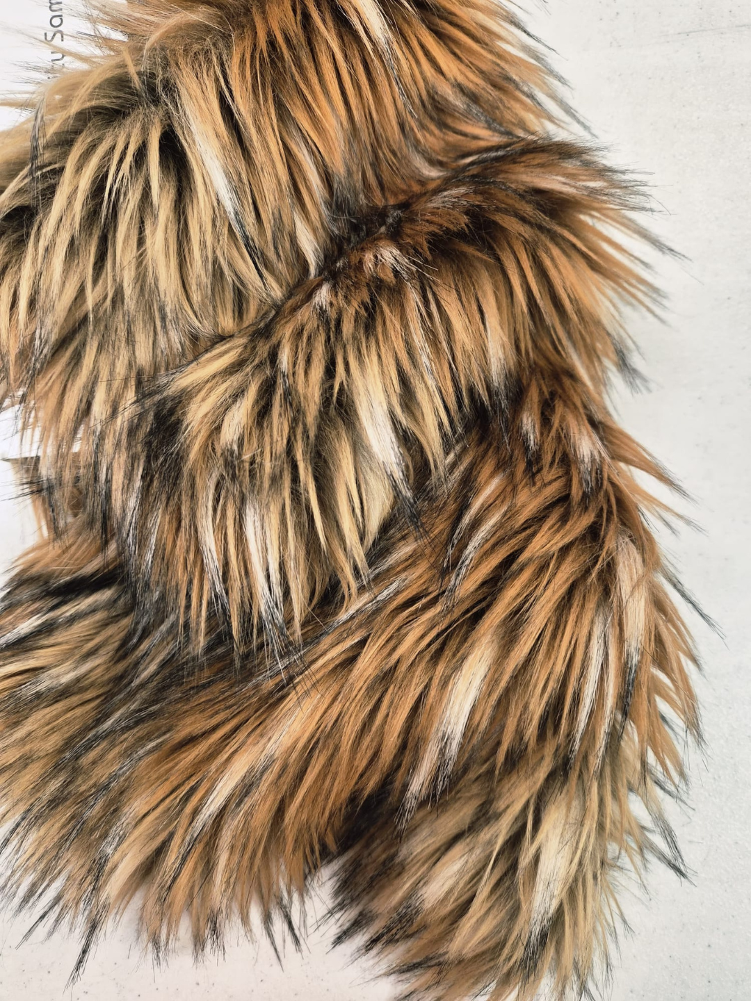 Timber Wolf Animal Long Pile Faux Fur Fabric / Sold By The Yard