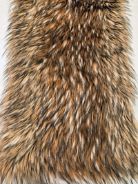 Wolf Animal Long Pile Faux Fur Fabric / Sold By The Yard