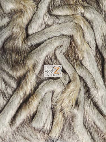 Arctic Wolf Animal Short Pile Coat Costume Faux Fur Fabric / Sold By The Yard - 0