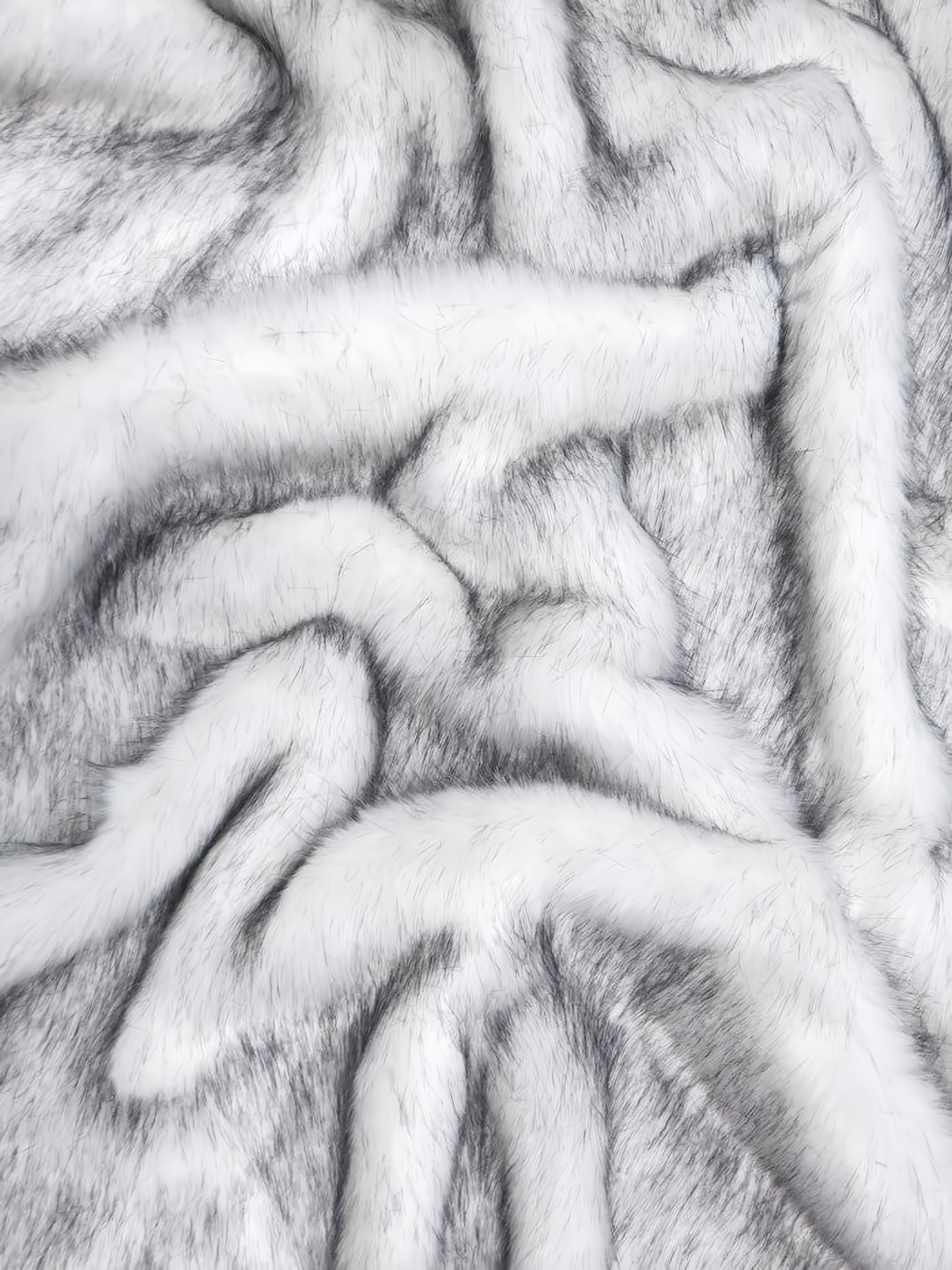 (Second Quality Goods) Dire Wolf Animal Coat Costume Faux Fur Fabric / Sold By The Yard