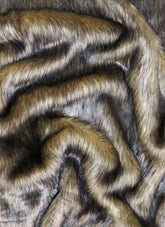 Wolf Animal Long Pile Faux Fur Fabric / Sold By The Yard