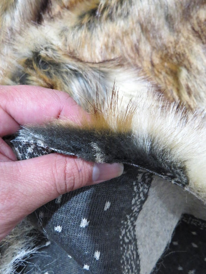 Canadian Fox Animal Long Pile Coat Costumes Faux Fur Fabric Sold By The Yard