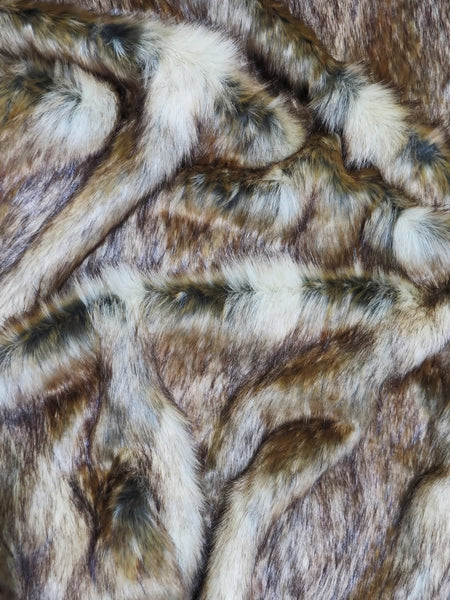 Canadian Fox Animal Long Pile Coat Costumes Faux Fur Fabric by the