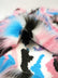 Sunset Multi-Color Faux Fur Fabric /  Sold by the Yard