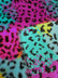 Rainbow Leopard Animal Faux Fur Fabric