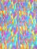 Sunset Multi-Color Faux Fur Fabric /  Sold by the Yard