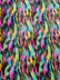 Sunset Multi-Color Faux Fur Fabric /  Sold by the Yard