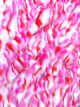 Sunset Multi-Color Faux Fur Fabric /  Sold by the Yard