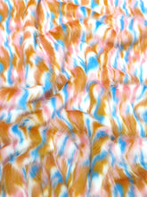 Sunset Multi-Color Faux Fur Fabric /  Sold by the Yard